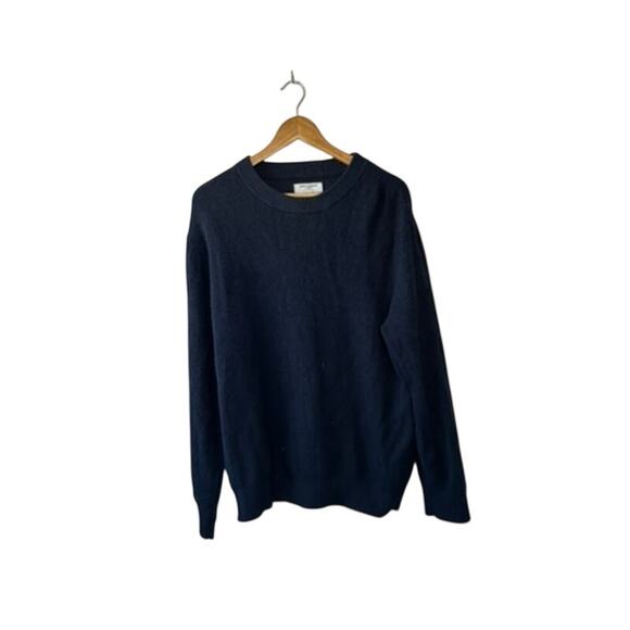 Precedent Other - Precedent Cashmere Blend Navy Blue Long Sleeve Knit Sweater Men's XL